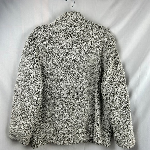 Weatherproof Quarter Zip Pullover, Women XL Teddy Sherpa Style Warm Brown White - Picture 6 of 8